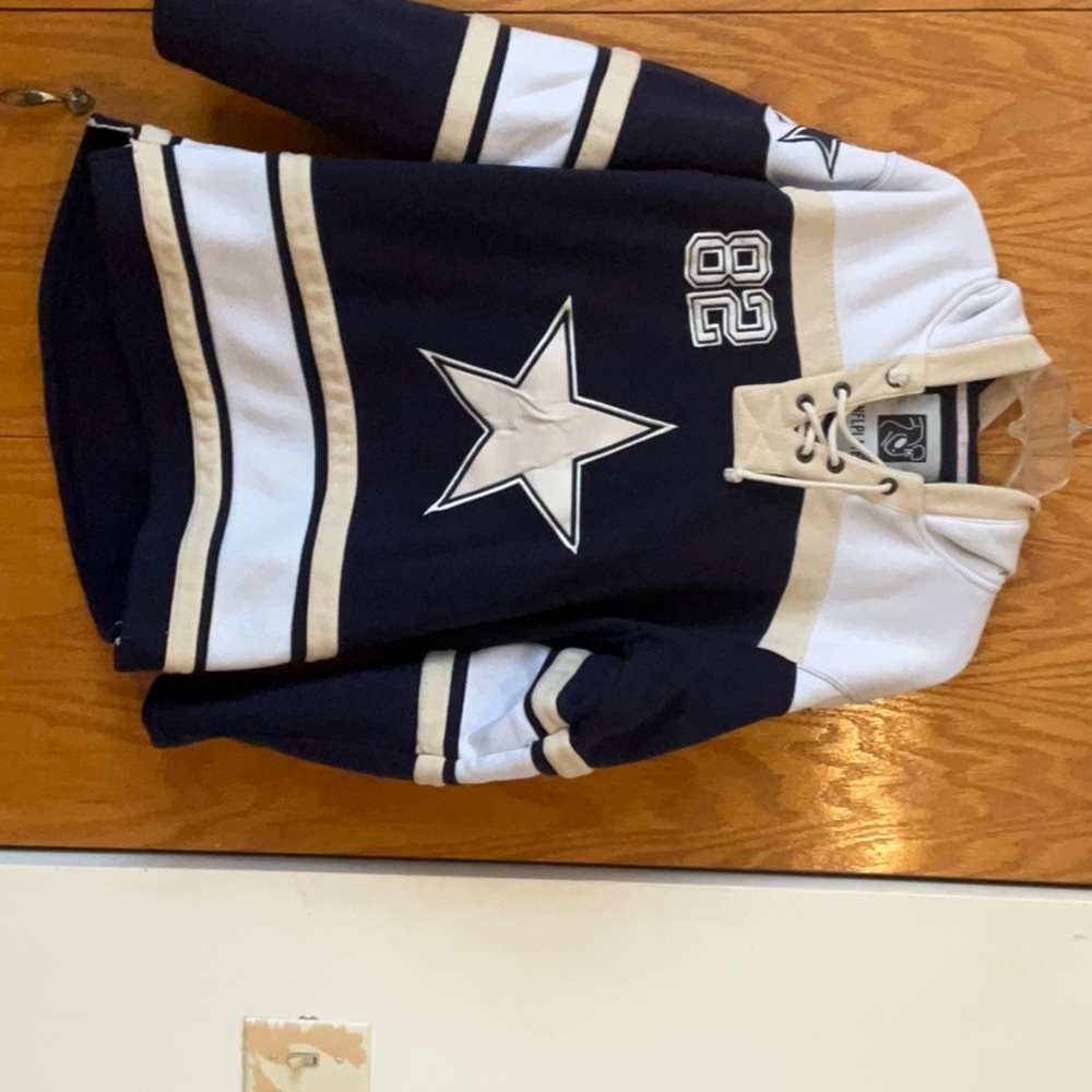 Kids Navy and White Star Hoodie